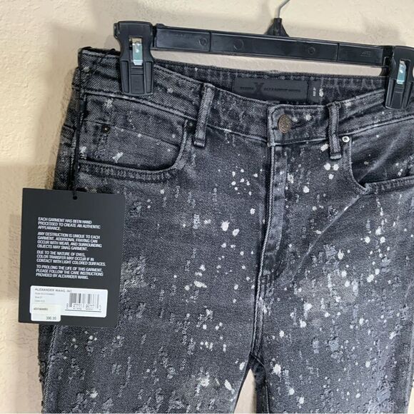 New Alexander Wang Hand Distressed Whiplash Jeans E14 - Picture 6 of 15
